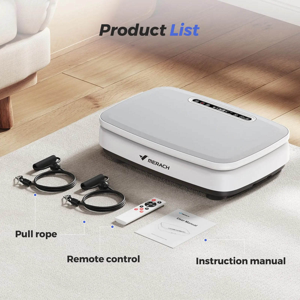 MERACH Vibration Plate Exercise Machine for Whole Body Workouts