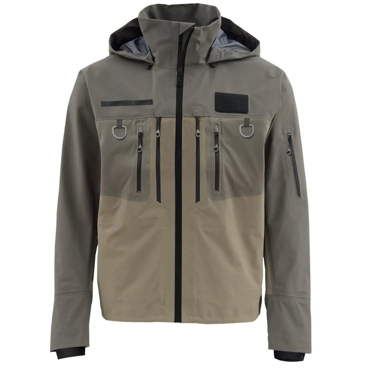 Drryfsh Waterproof Hooded Wading Jacket Featuring Storage Pockets