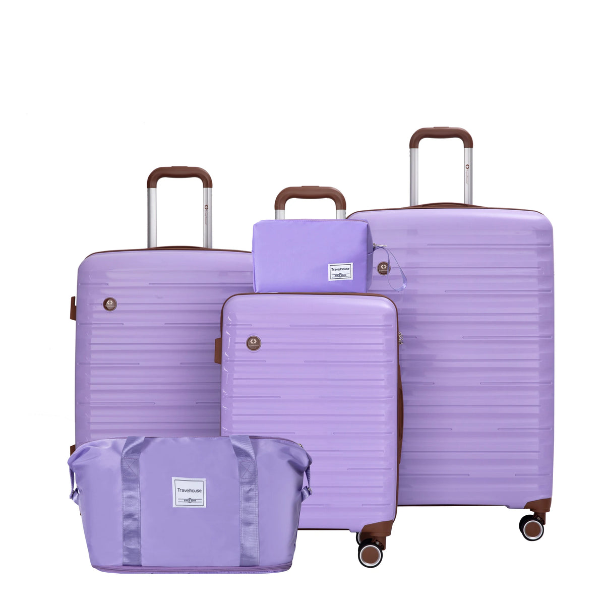 Travelhouse Hardcase Spinner Luggage Set With TSA Lock