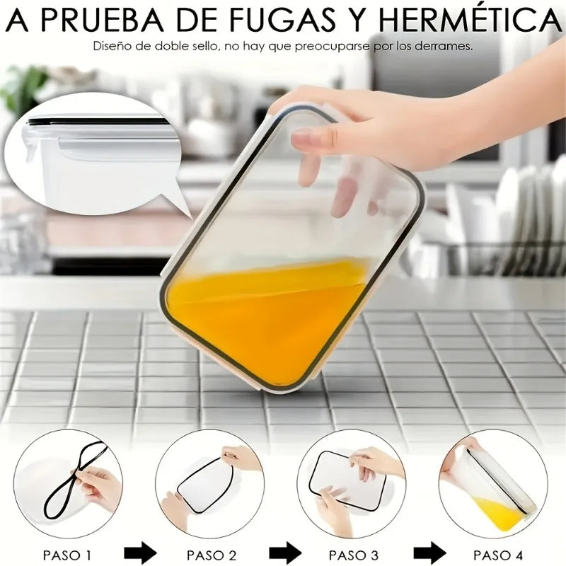 BPA Free Airtight Food Storage Containers With Locking Lids