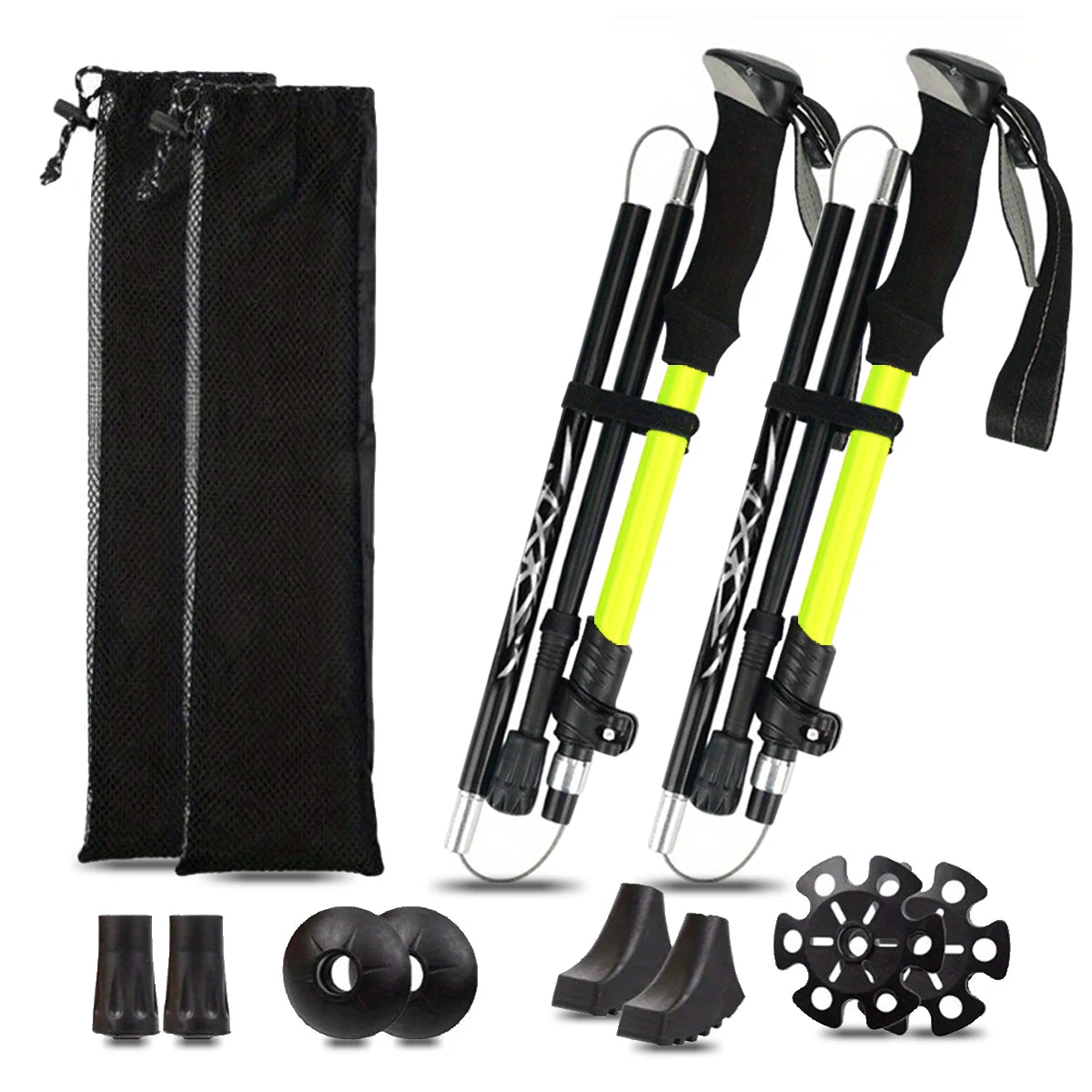 Aluminum Alloy Foldable Hiking Trekking Pole With Foam Grip