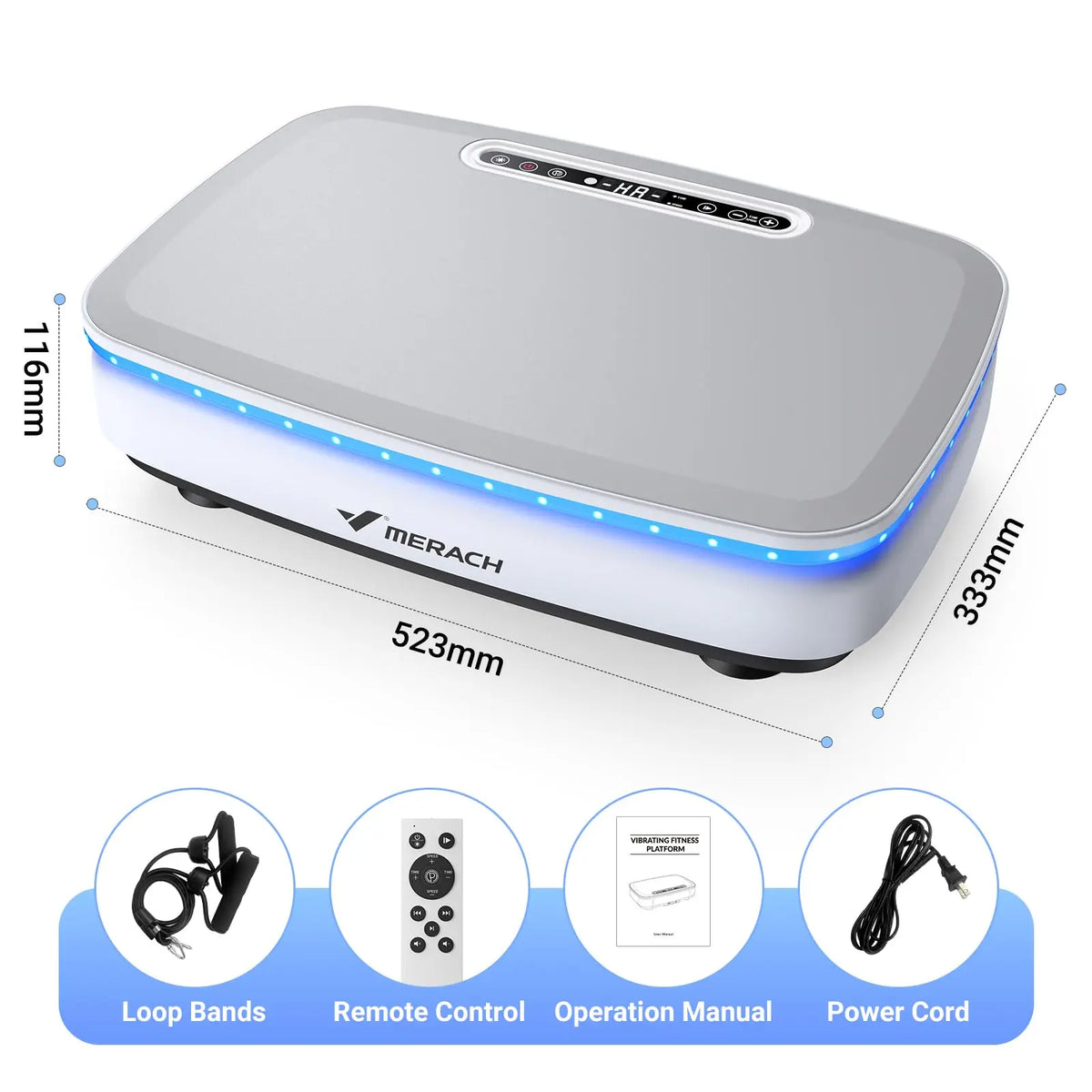 MERACH Vibration Plate Exercise Machine for Whole Body Workouts