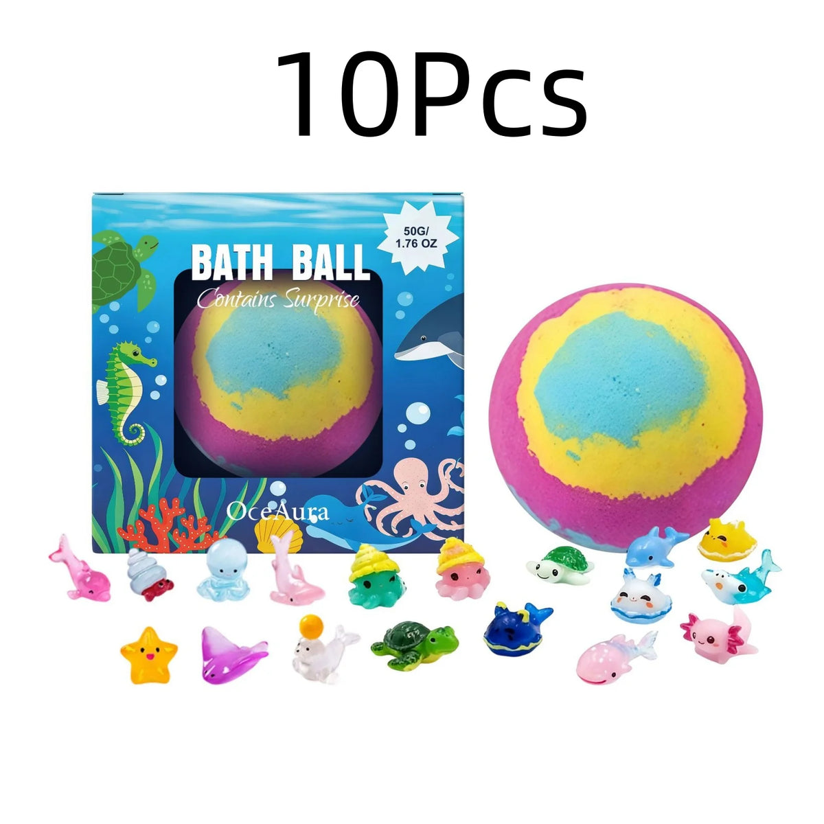 OceAura Ocean Toy Bath Salt Ball For Natural Moisturizing Care