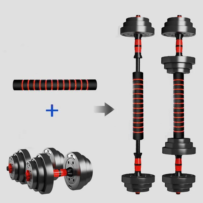 Adjustable Dumbbell To Barbell Set For Home Strength Training