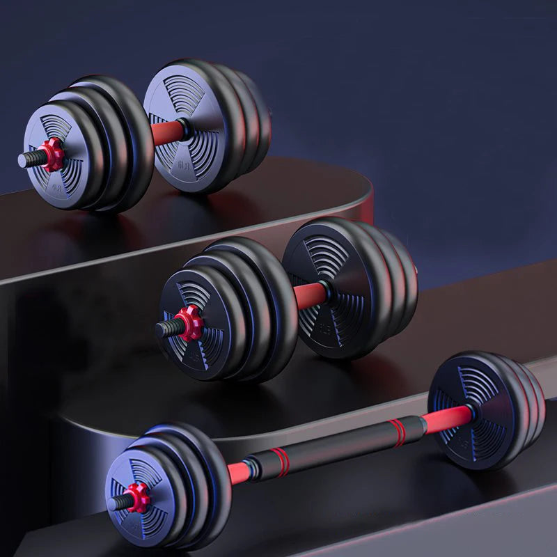 Adjustable Dumbbell To Barbell Set For Home Strength Training