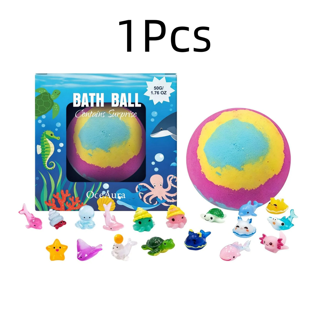 OceAura Ocean Toy Bath Salt Ball For Natural Moisturizing Care