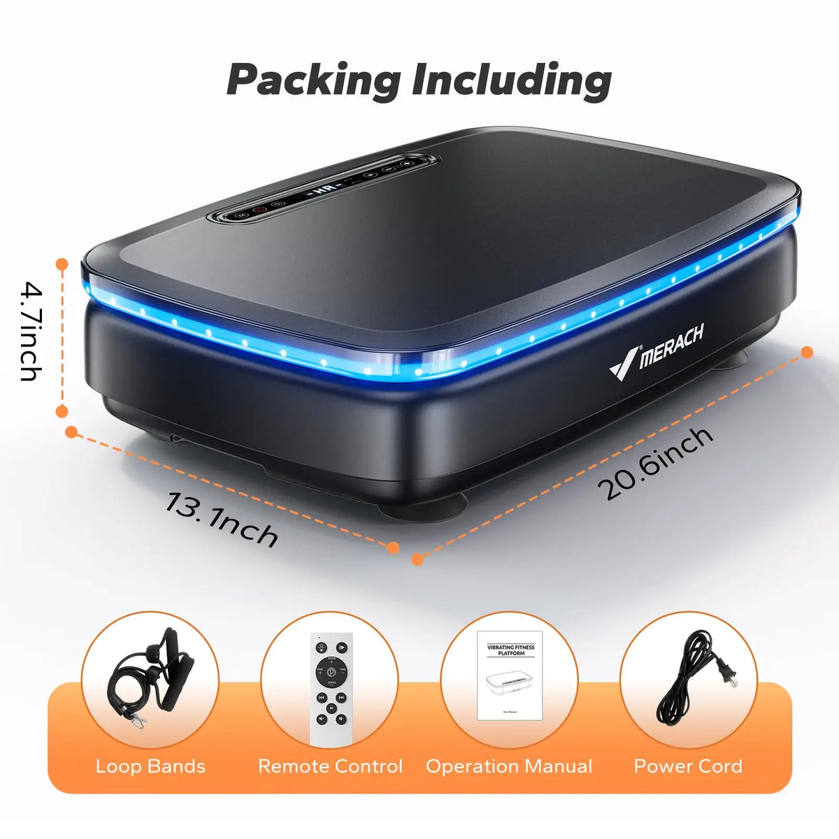 MERACH Vibration Plate Exercise Machine for Whole Body Workouts
