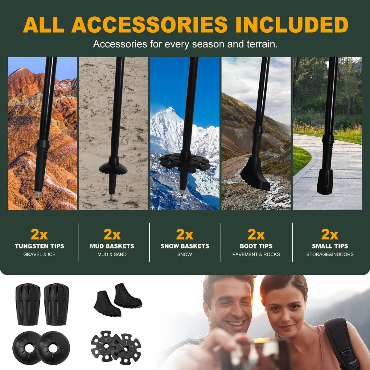 Aluminum Alloy Foldable Hiking Trekking Pole With Foam Grip