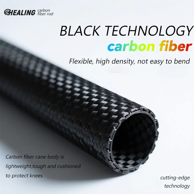 OKHEALING Carbon Fiber Foldable Antishock Trekking Poles For Hiking