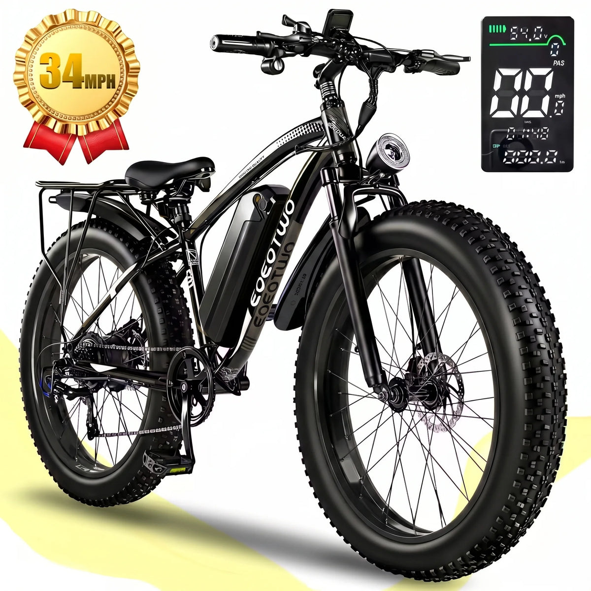 Eoeotwo Adult Fat Tire Electric Bike For Daily Commuting