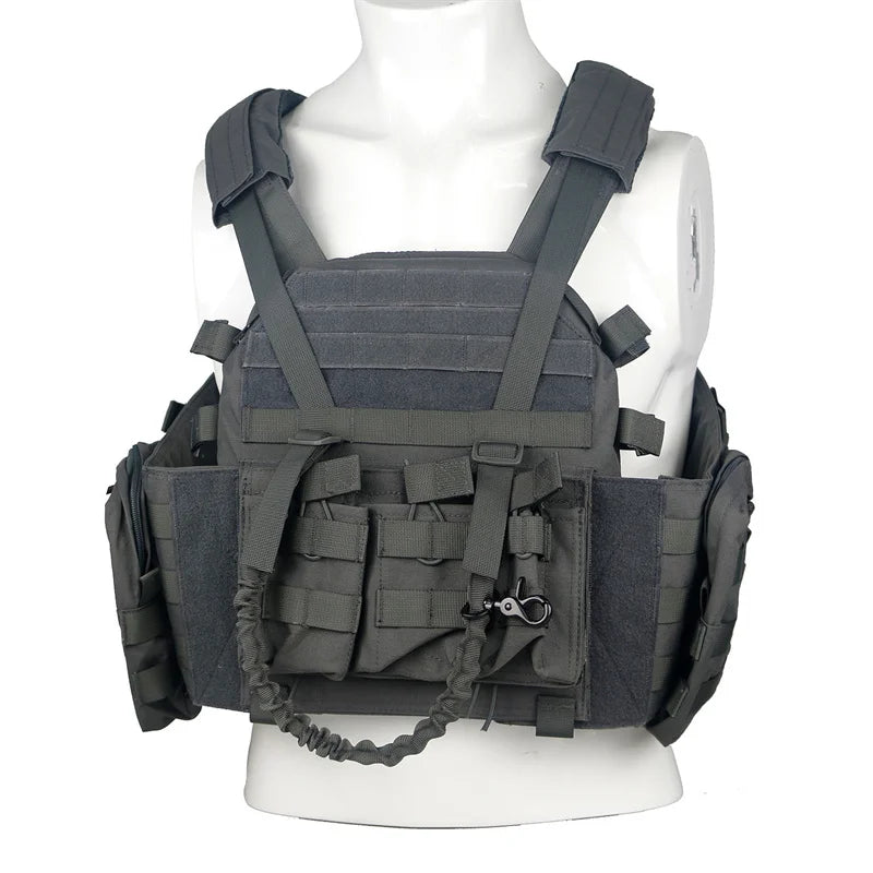 Lqarmy Adjustable Modular Plate Carrier Tactical Vest For Hunting