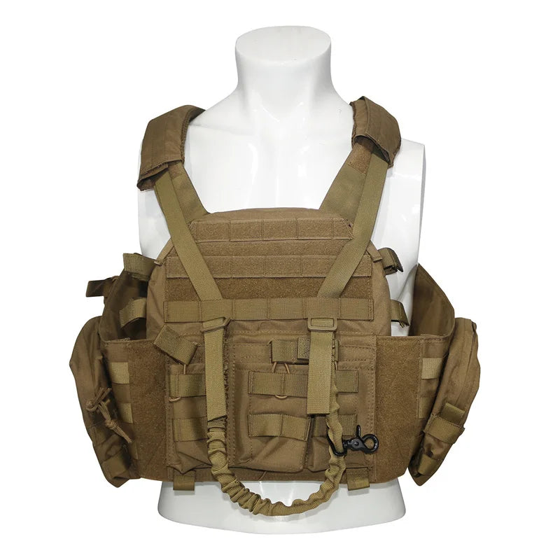 Lqarmy Adjustable Modular Plate Carrier Tactical Vest For Hunting