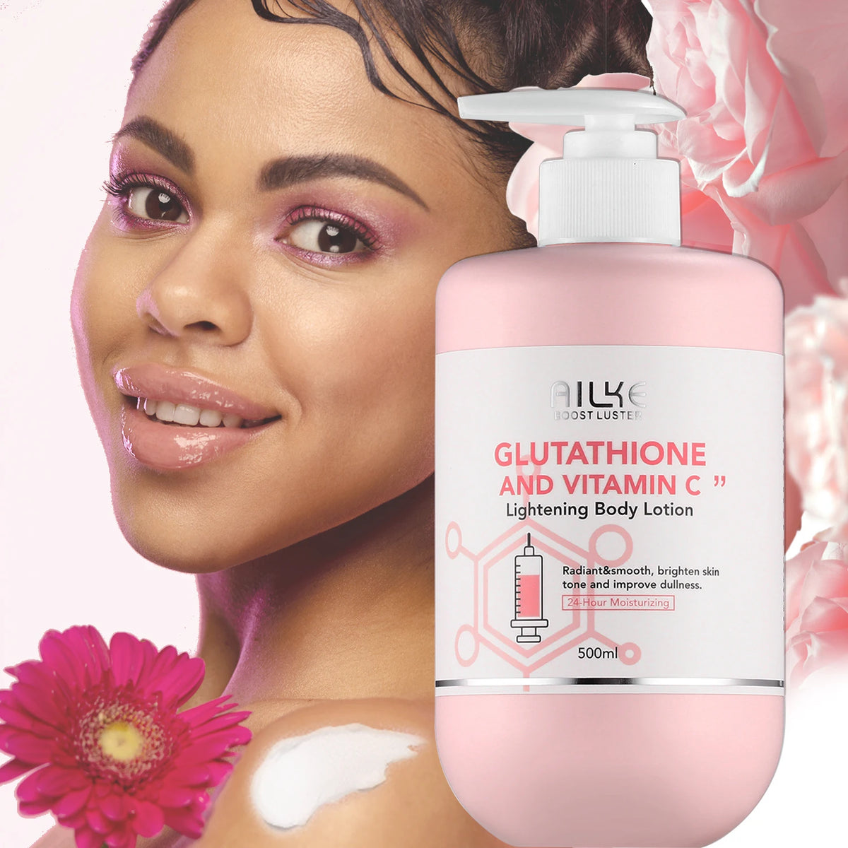 Ailke Vitamin C Glutathione Brightening Body Lotion For Clear Skin
