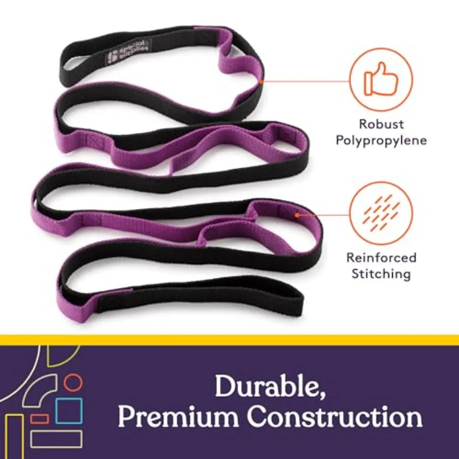 Yoga Stretching Strap for Flexibility Stability Fitness and Therapy
