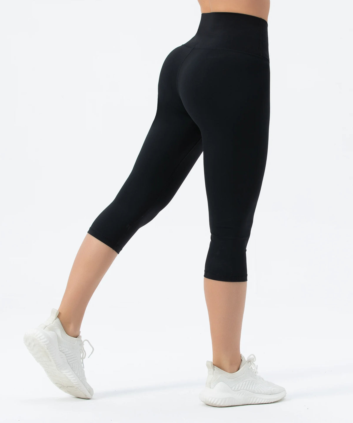THE GYM PEOPLE Women's V Cross Waist Yoga Capris Leggings
