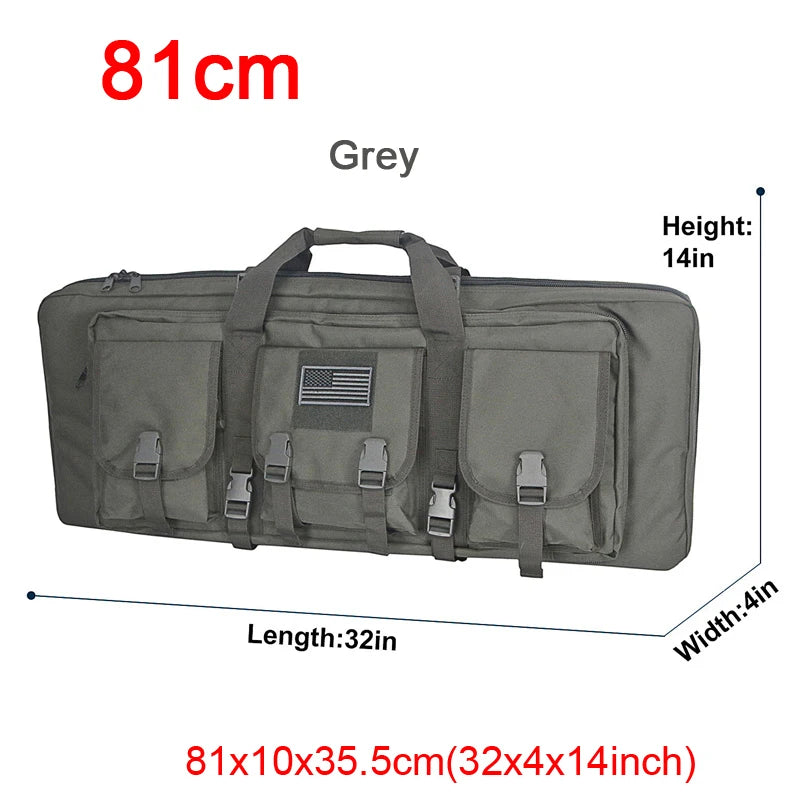 LQArmy Tactical Double Rifle Case Molle Hunting Airsoft Gun Backpack