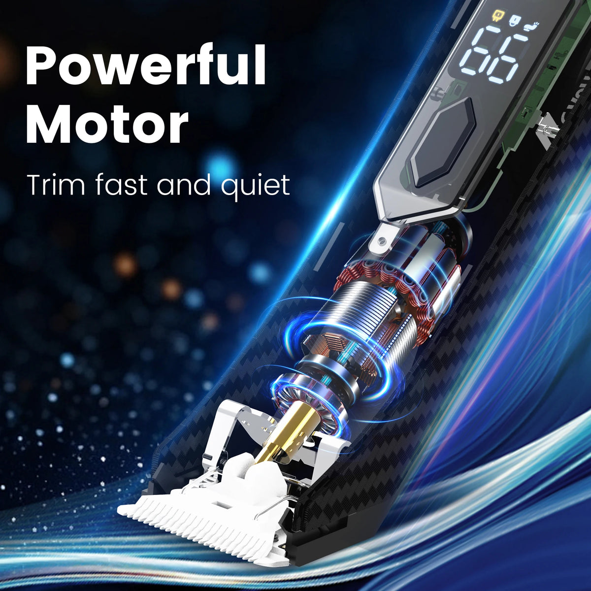 Sejoy Wet Dry Washable Electric Body Hair Trimmer Replaceable Blades
