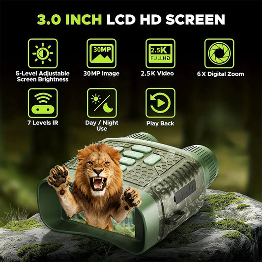 Rechargeable 2.5K Night Vision Monocular With 6X Infrared Zoom