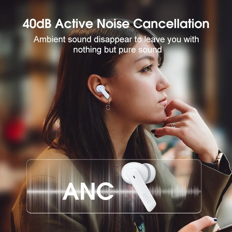 QCY MeloBuds ANC Wireless Earbuds With Noise Cancellation