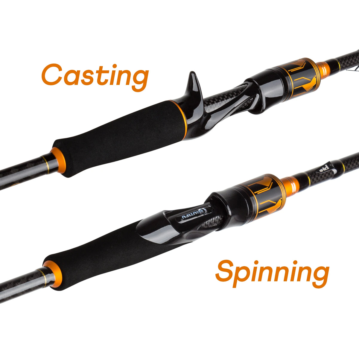 Biutifu 2 Tip Fast Action Carbon Fishing Rod Fuji Guides