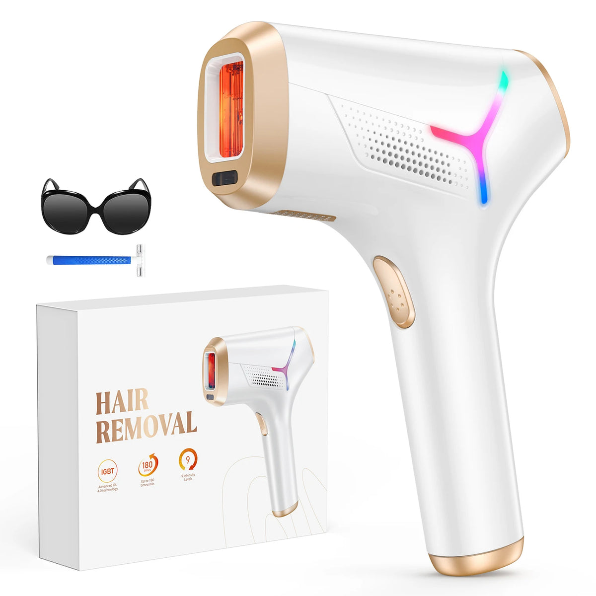 Totmizby Portable IPL Hair Removal Device For Face And Body