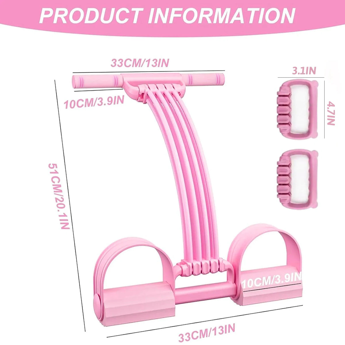 Full Body Pedal Resistance Bands for Pilates and Strength Training