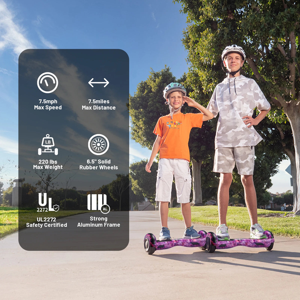 SIMATE P6 All Terrain Hoverboard With Bluetooth And App Control