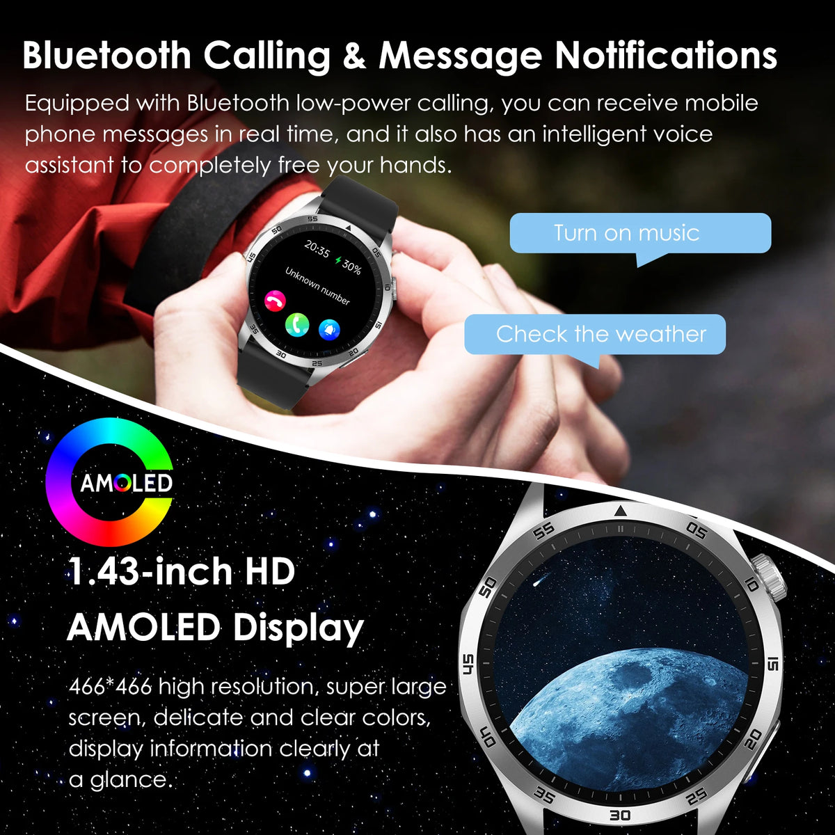 ECG PPG Smartwatch With Blood Oxygen And Bluetooth Calling