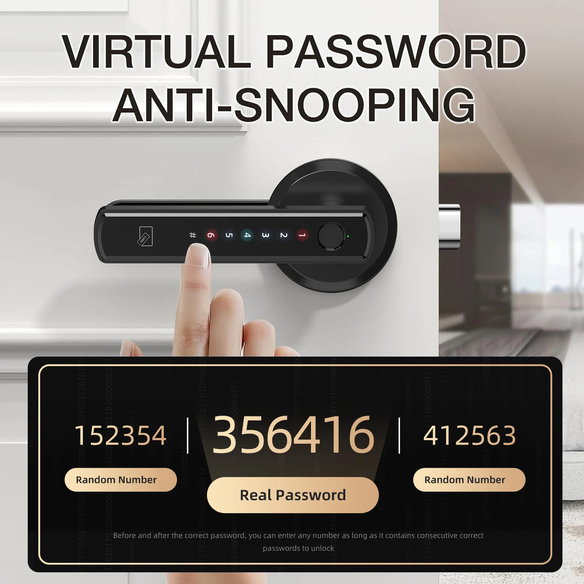 Viladepot Smart Lock With Bluetooth Fingerprint Keypad And App Control