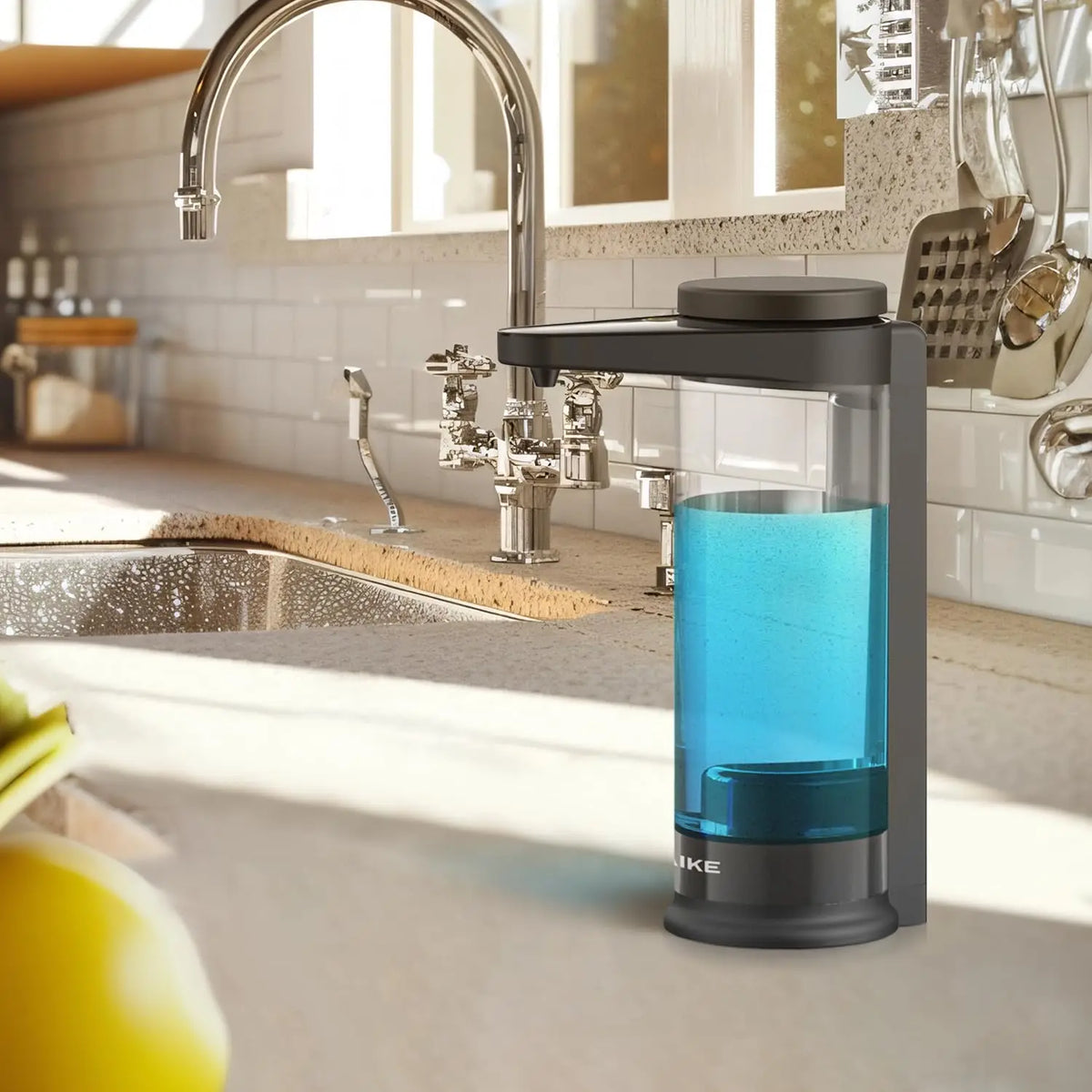 Aike Automatic Liquid Soap Dispenser Touchless Wall Mounted Design