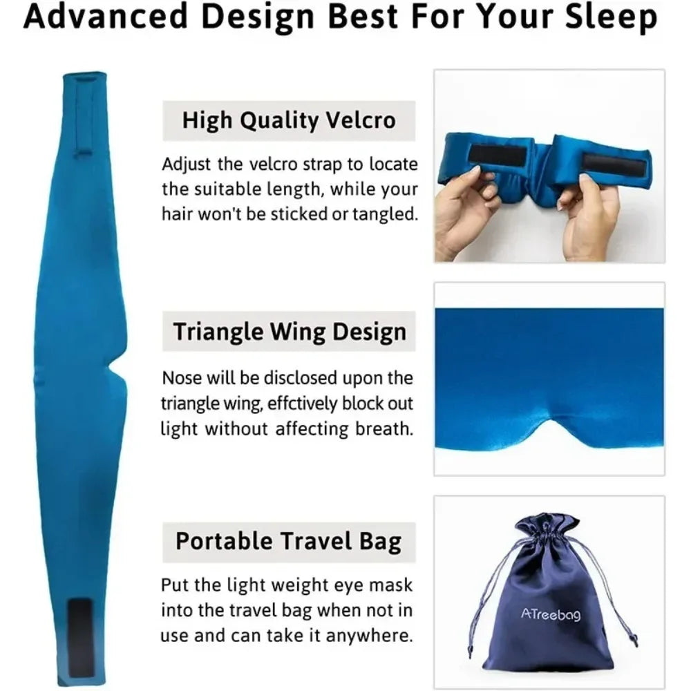 Soft Cotton 3D Sleep Mask Light Blocking Travel Eye Shade