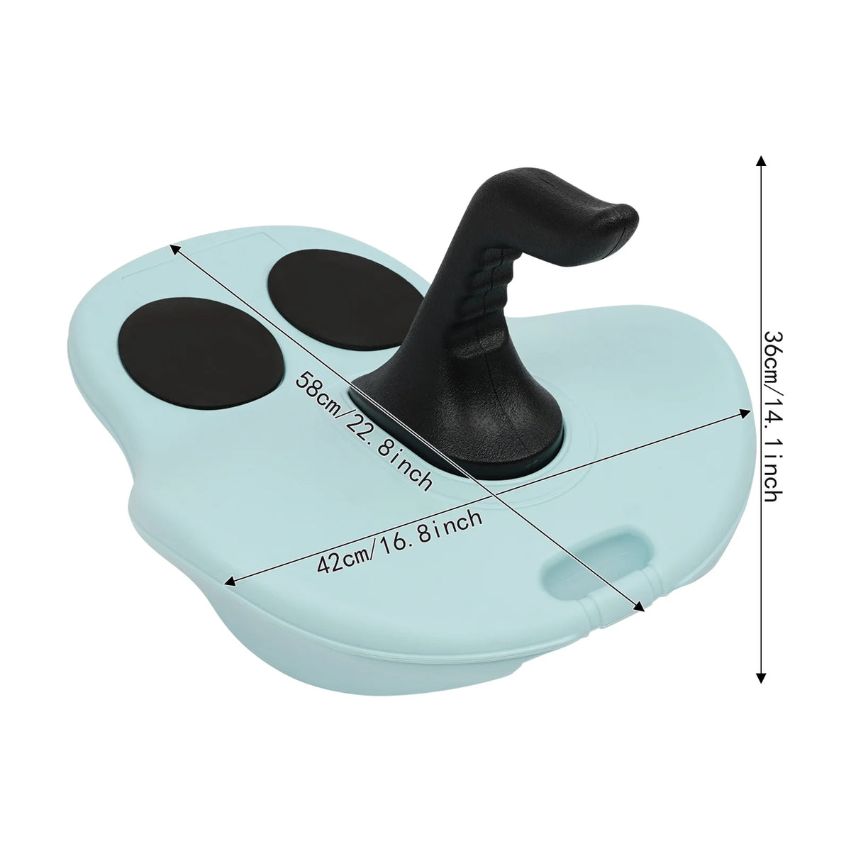 Portable Handheld Outdoor Snow Sled With Ergonomic Curved Handle
