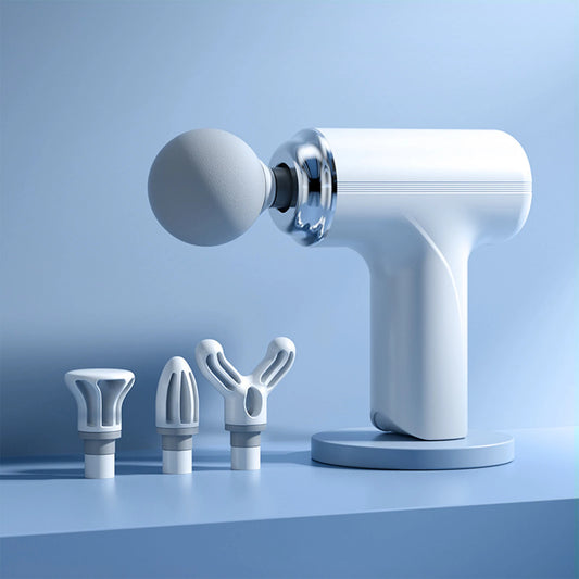 Portable Electric Fascia Massage Gun with 4 Heads 6 Modes