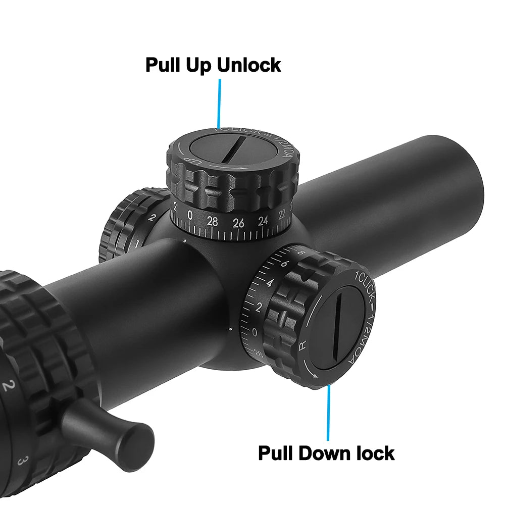 Bestsight Waterproof Tactical Rifle Scope With Illuminated Reticle