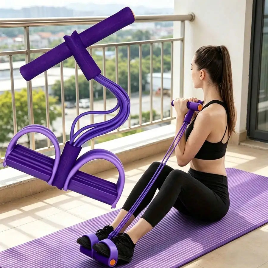 Upgraded Resistance Bands With Comfortable Grip For Home Fitness