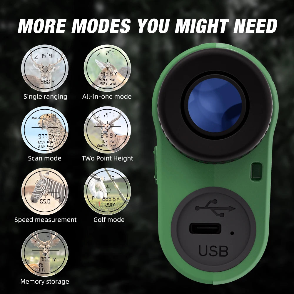 Revasri 1000M Laser Rangefinder For Hunting And Golf Sports