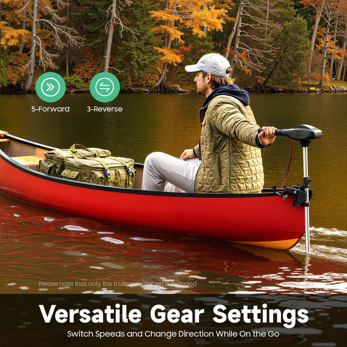 Electric Trolling Motor Featuring Pure Copper Construction For Boats