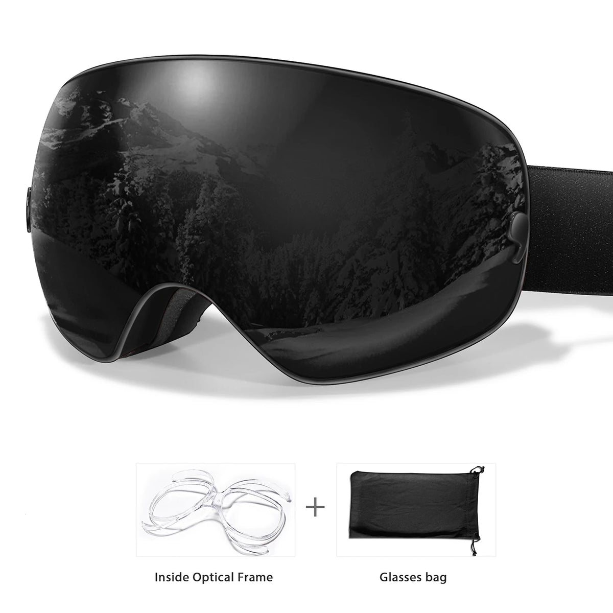 Unisex Professional UV400 Antifog Ski Goggles For Winter Sports