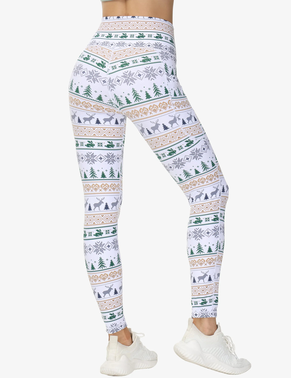 THE GYM PEOPLE Women's Cross Waist Tummy Control Yoga Leggings