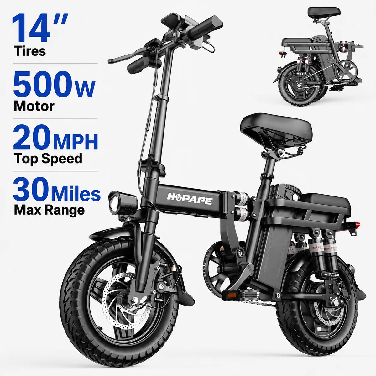 Eoeotwo Adult Fat Tire Electric Bike For Daily Commuting