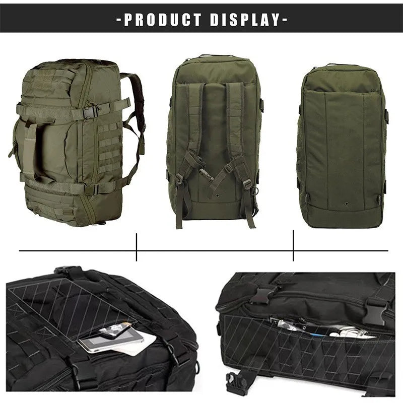 LQARMY Versatile Travel Duffel Bag Waterproof Polyester Weekender