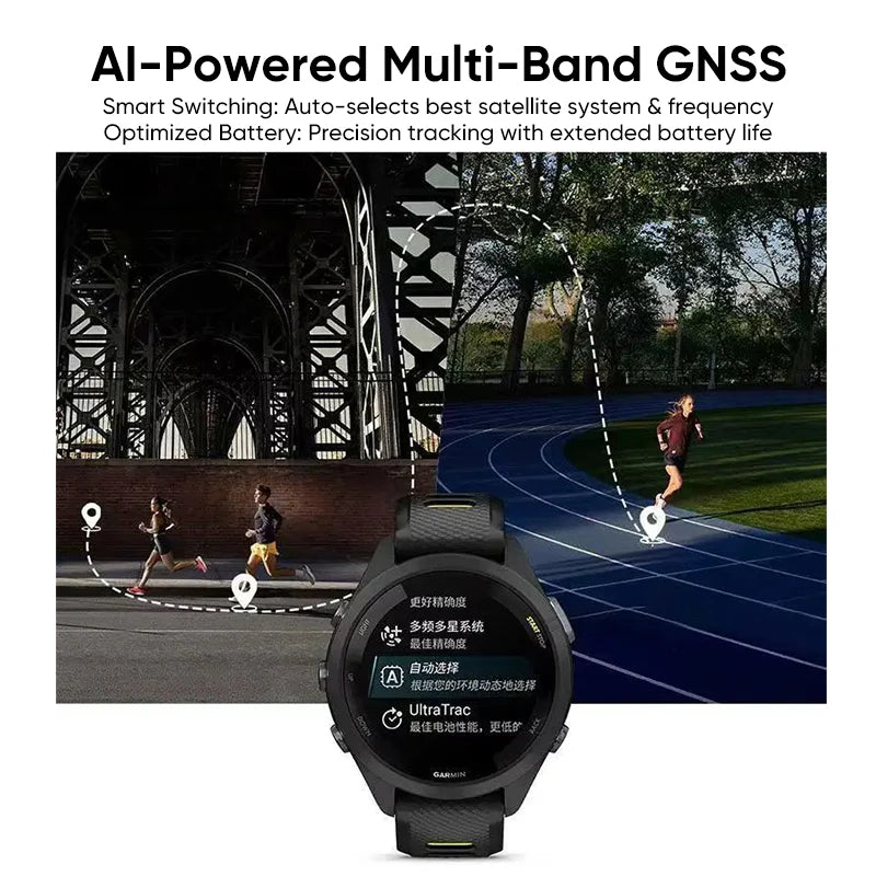 Garmin Forerunner 265 GPS Smartwatch Amoled Screen Heart Rate Sensor