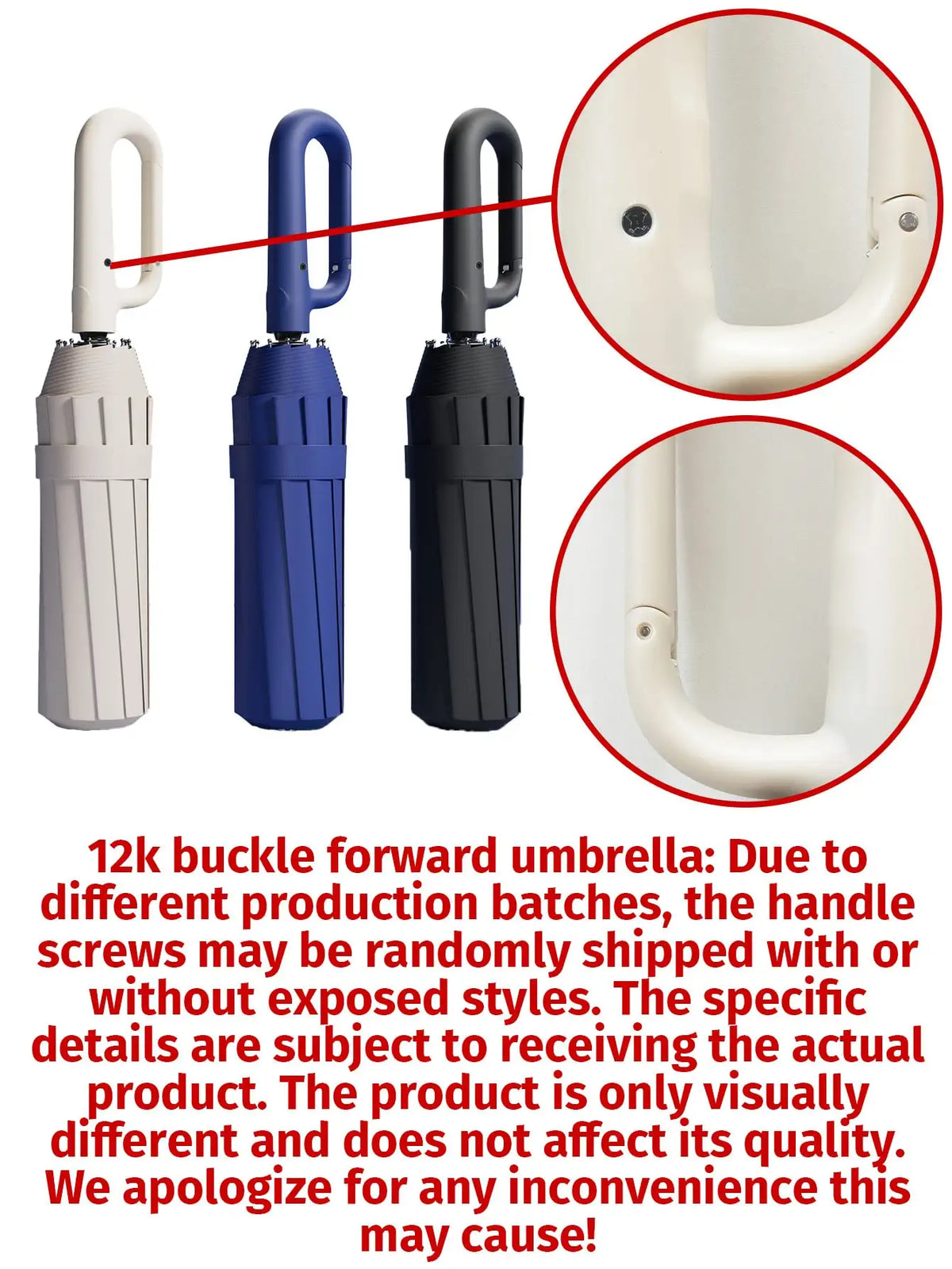 Fully Automatic Foldable Umbrella Thickened Reinforced Durable Build