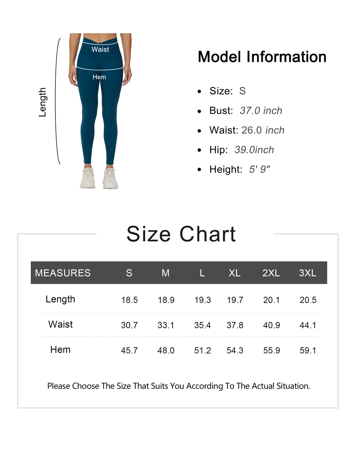 THE GYM PEOPLE Women's Cross Waist Tummy Control Yoga Leggings