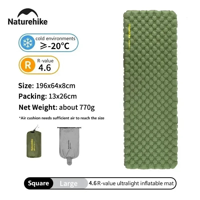 Naturehike Ultralight Insulated Inflatable Sleeping Pad For Outdoor Camping