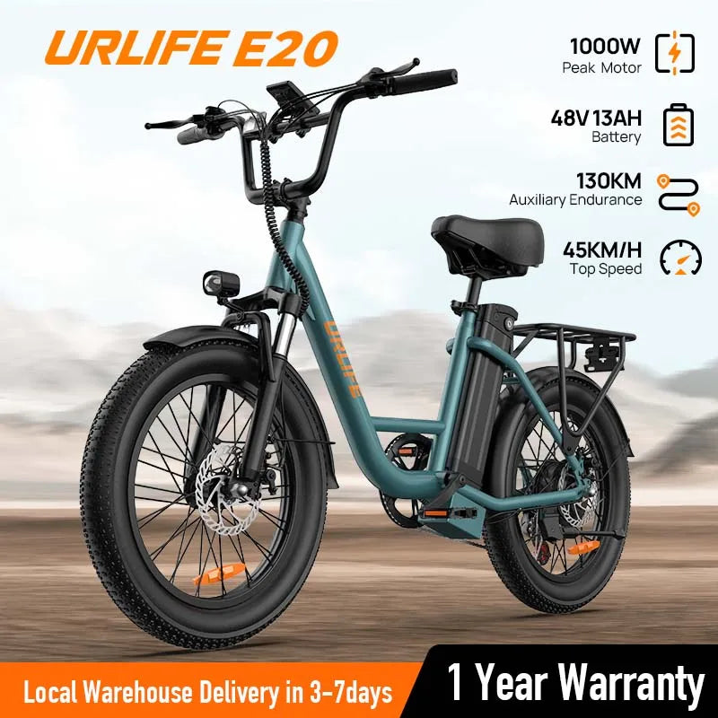 Urlife 1000W High Performance Electric Bicycle For City Commutes