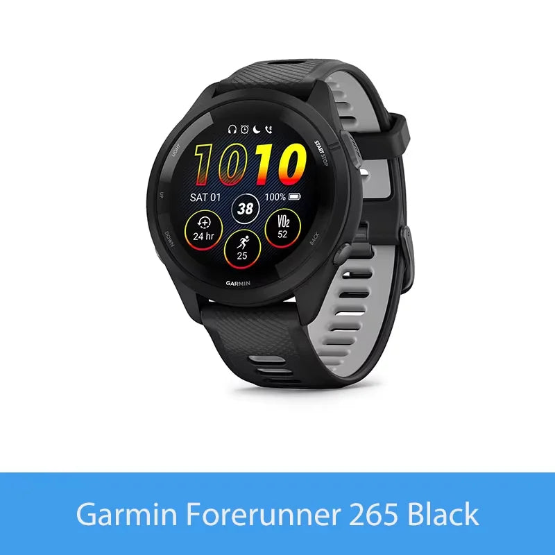 Garmin Forerunner 265 GPS Smartwatch Amoled Screen Heart Rate Sensor