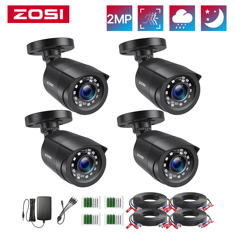 ZOSI 1080P TVI Indoor Outdoor Security Cameras for CCTV DVR