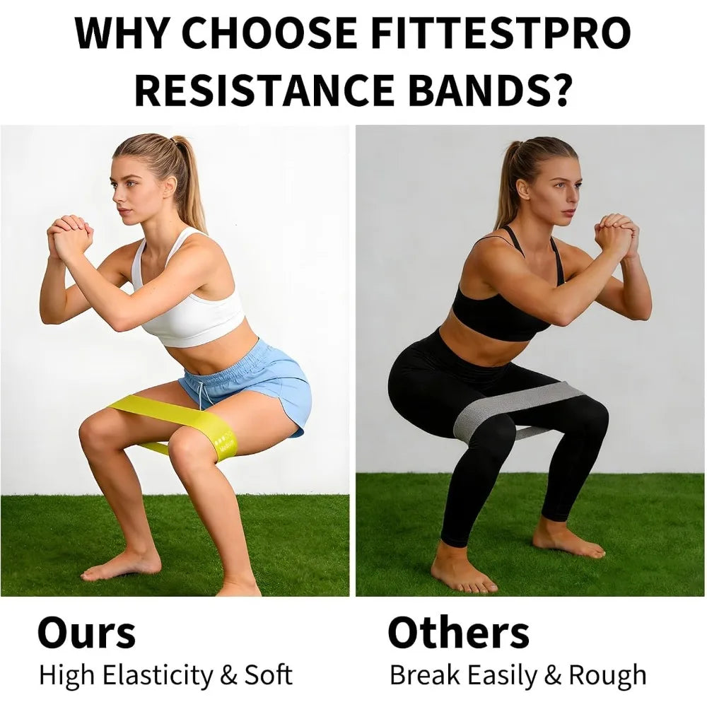 TPE Resistance Bands Set for Strength Training Stretching and Fitness