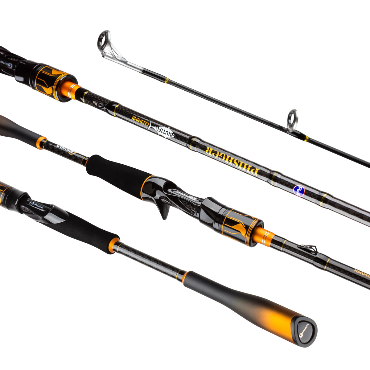 Biutifu 2 Tip Fast Action Carbon Fishing Rod Fuji Guides